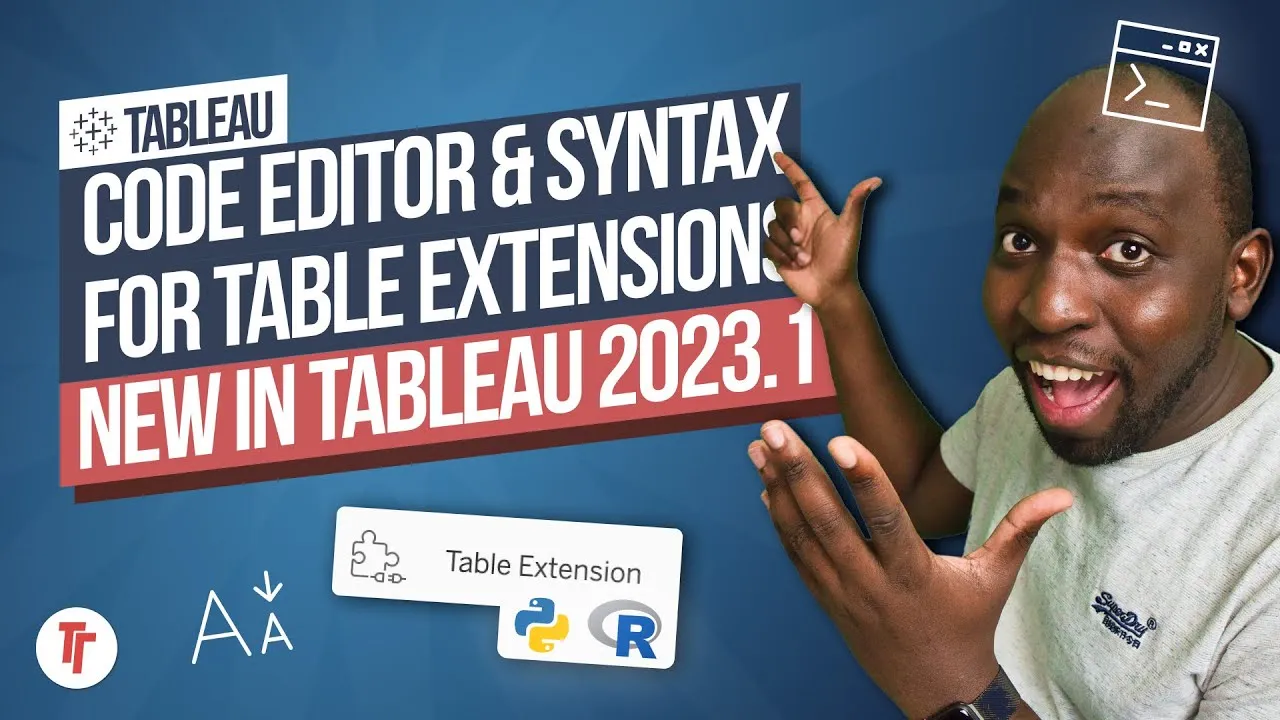 Table Extensions code editor | New in Tableau 2023.1
