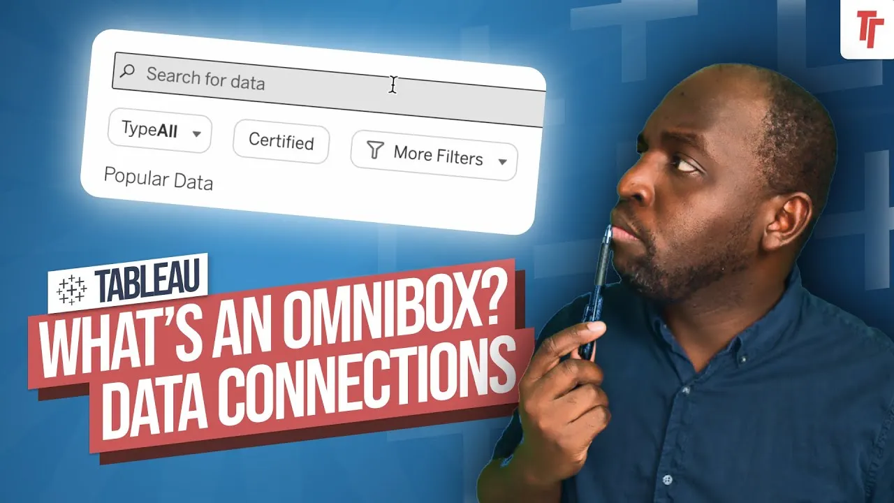 Tableau Omnibox in data connection Window | New in Tableau 2023.2