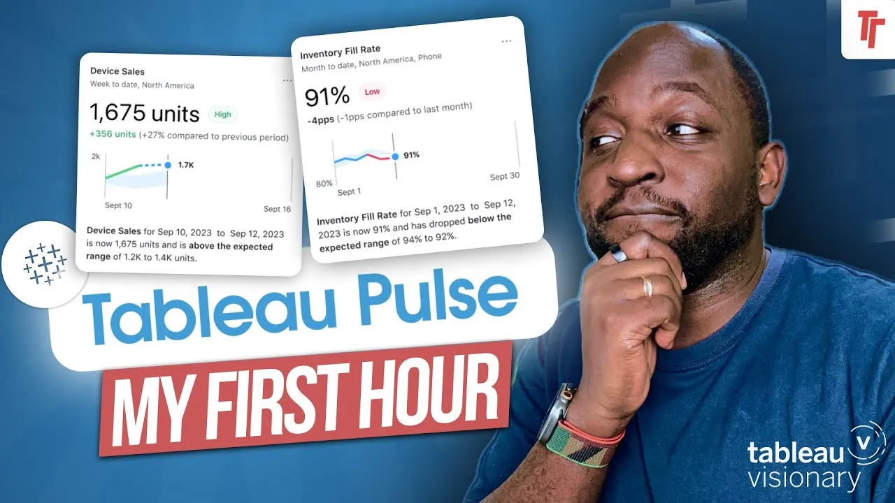 Tableau Visionary Tries Tableau Pulse for the first time.