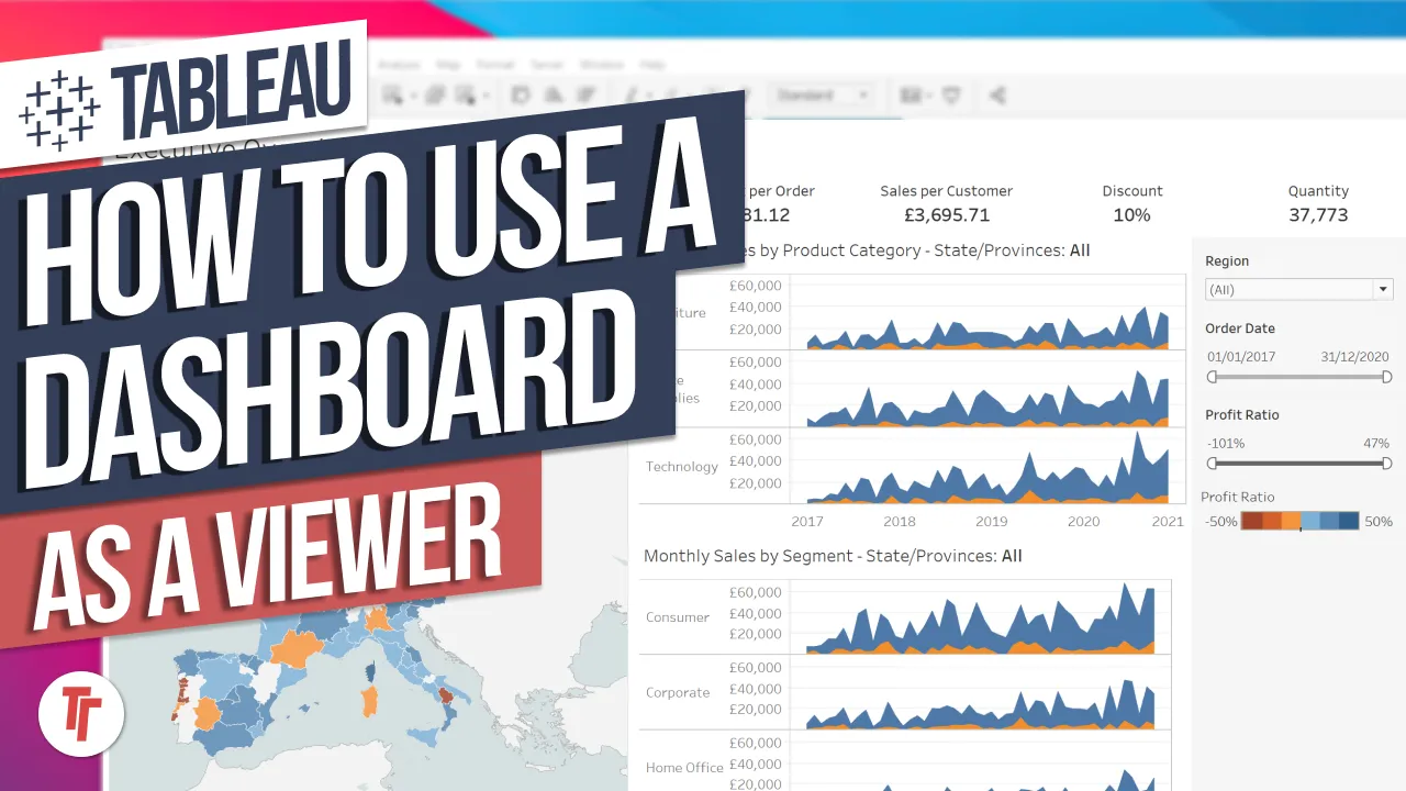 How to use a Tableau dashboard: Tableau tutorial for beginners