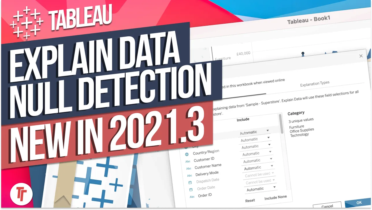 Null explanation / detection in Ask data: New in Tableau 2021.3