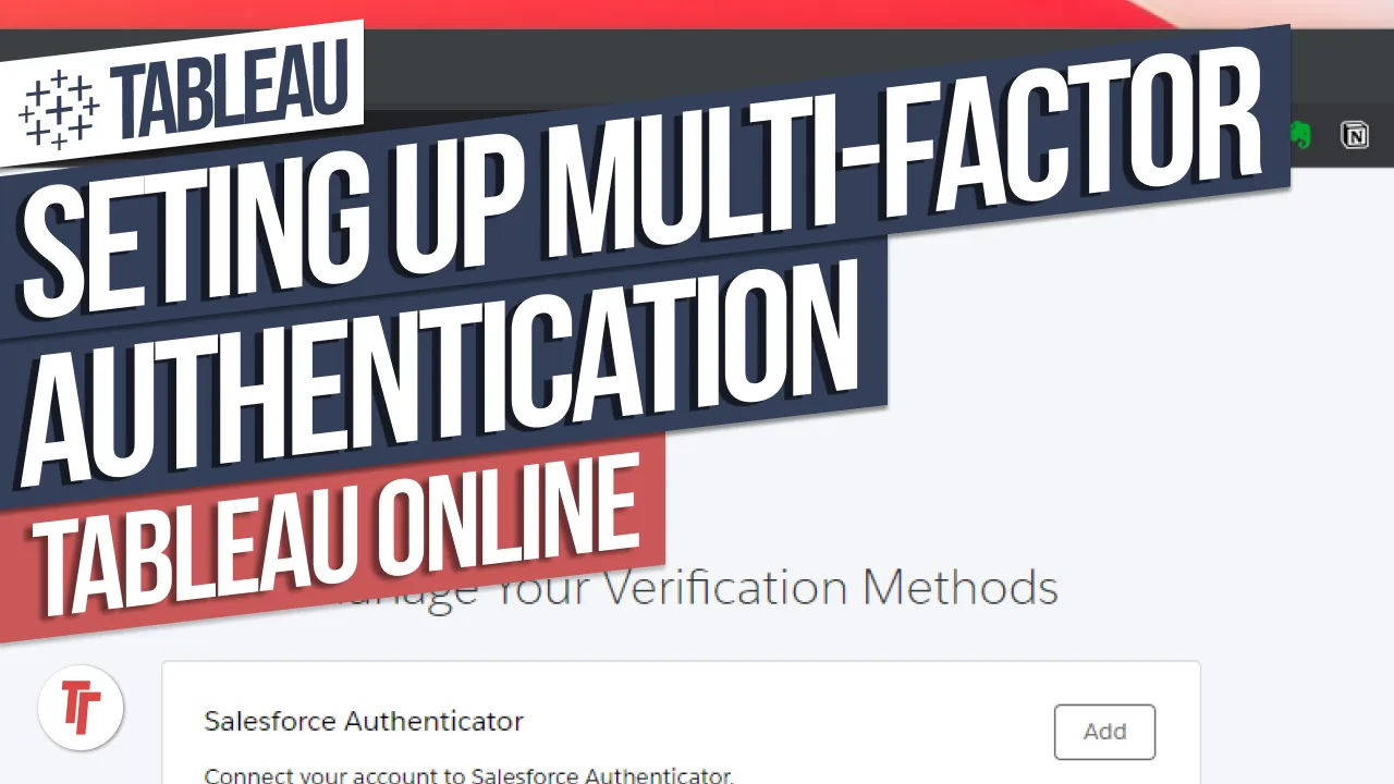 Setting up Multi-Factor Authentication on Tableau Online: Tableau with MFA