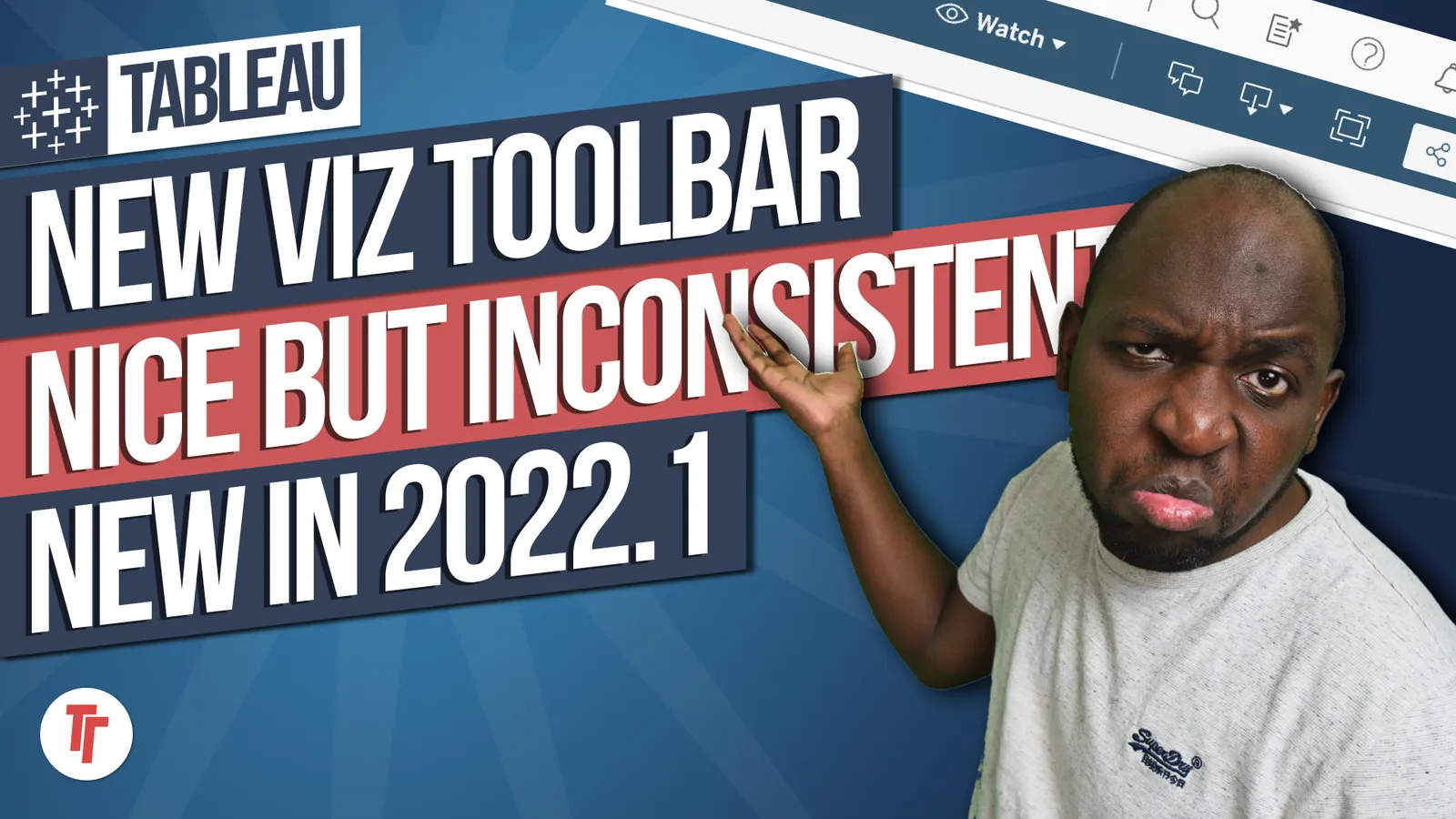 The new viz toolbar:  New in Tableau 2022.1