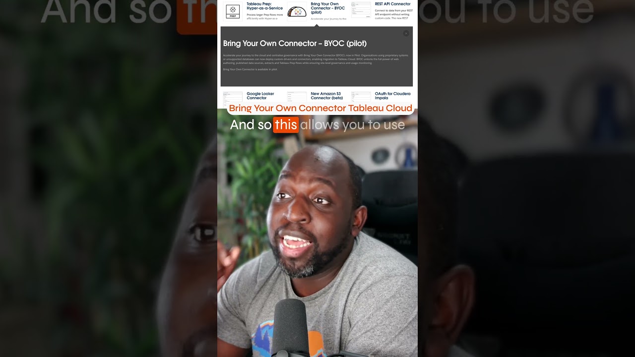 Bring Your Own Connector to Tableau Cloud (BYOC) #Tableau #TableauCloud #salesforce
