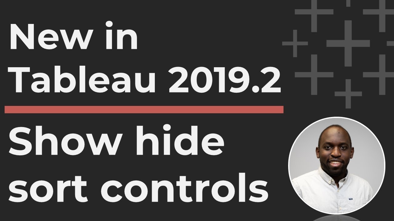 How to Show  and hide sort controls in Tableau Desktop 2019.2 and newer