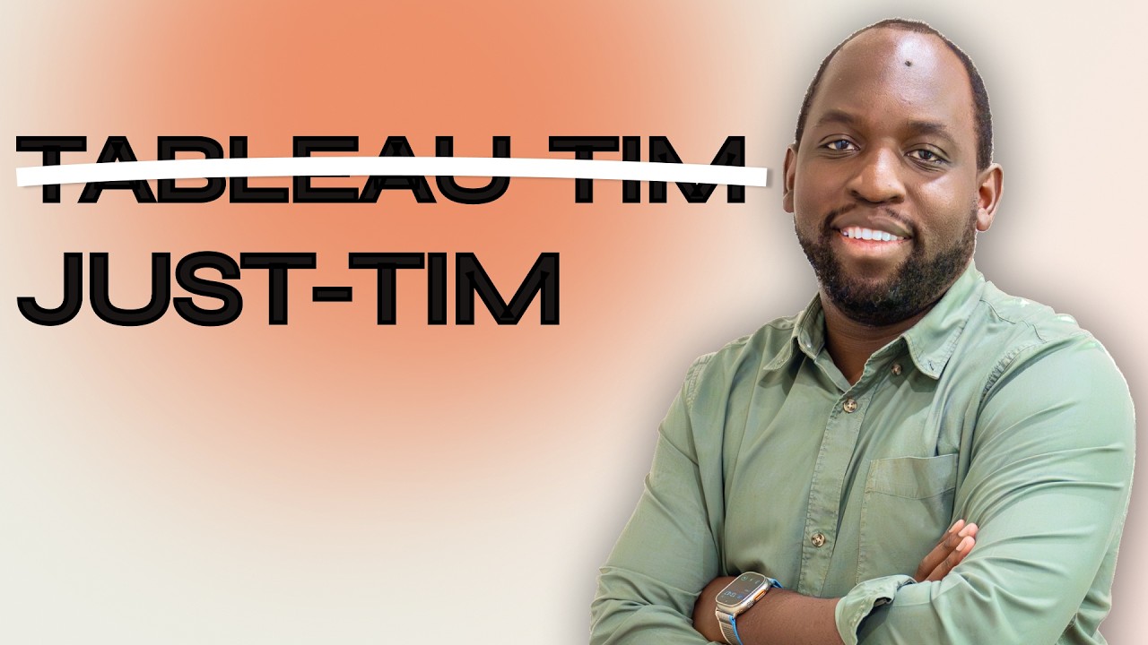 I'm no Longer "Tableau Tim" I'm Now Just-Tim