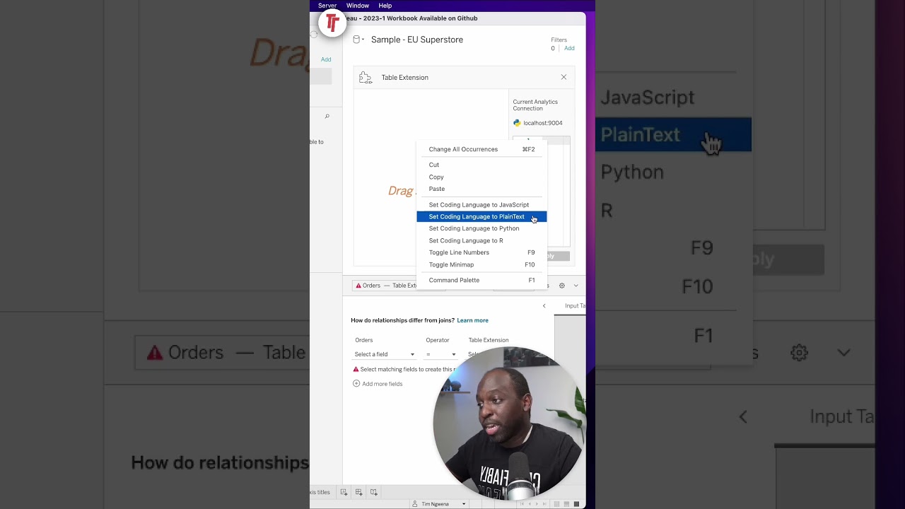 #tableau |  Code editor and syntax highlighting in Tableau 23-1  #analytics