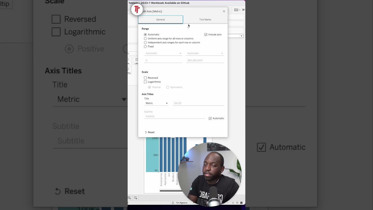 #tableau | Dynamic Axis Titles in Tableau 23-1 #short