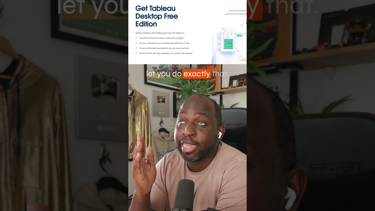 Tableau Desktop Is Now Free !  (Here’s What You Can & Can’t Do)