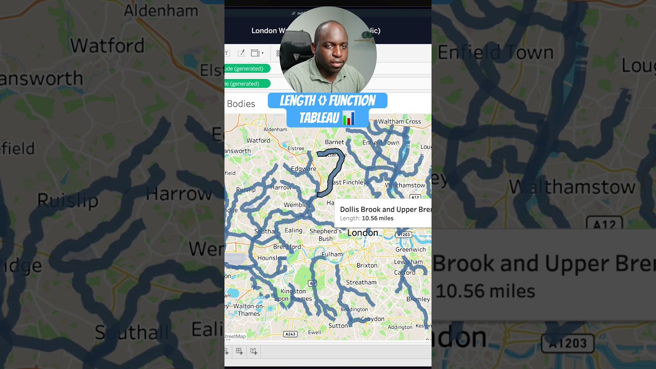 Tableau length function calculates the length of roads, gps traces, rivers & more #tableau #data