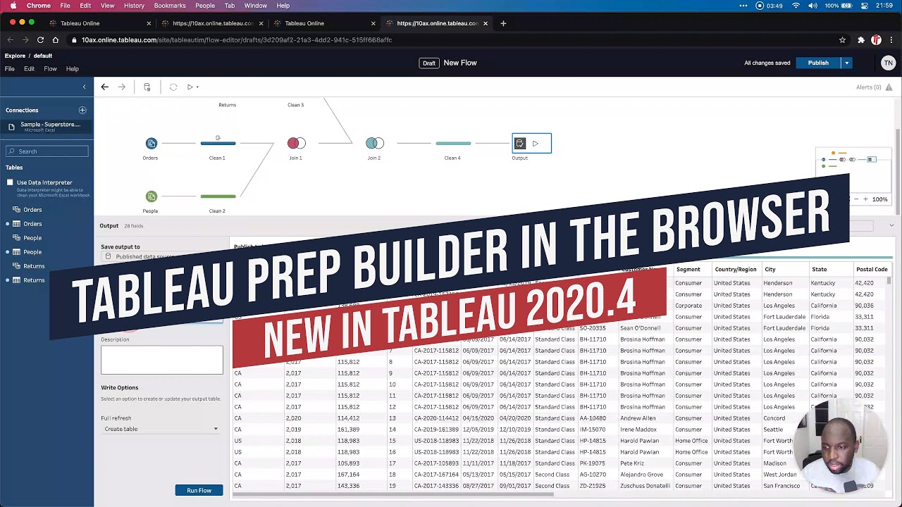 Tableau Prep Builder in the browser