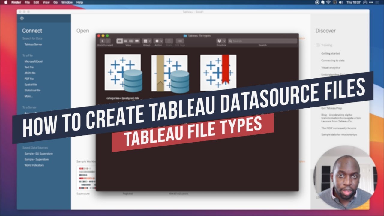 How to create a TDS & TDSX file in Tableau: Saving a data source.