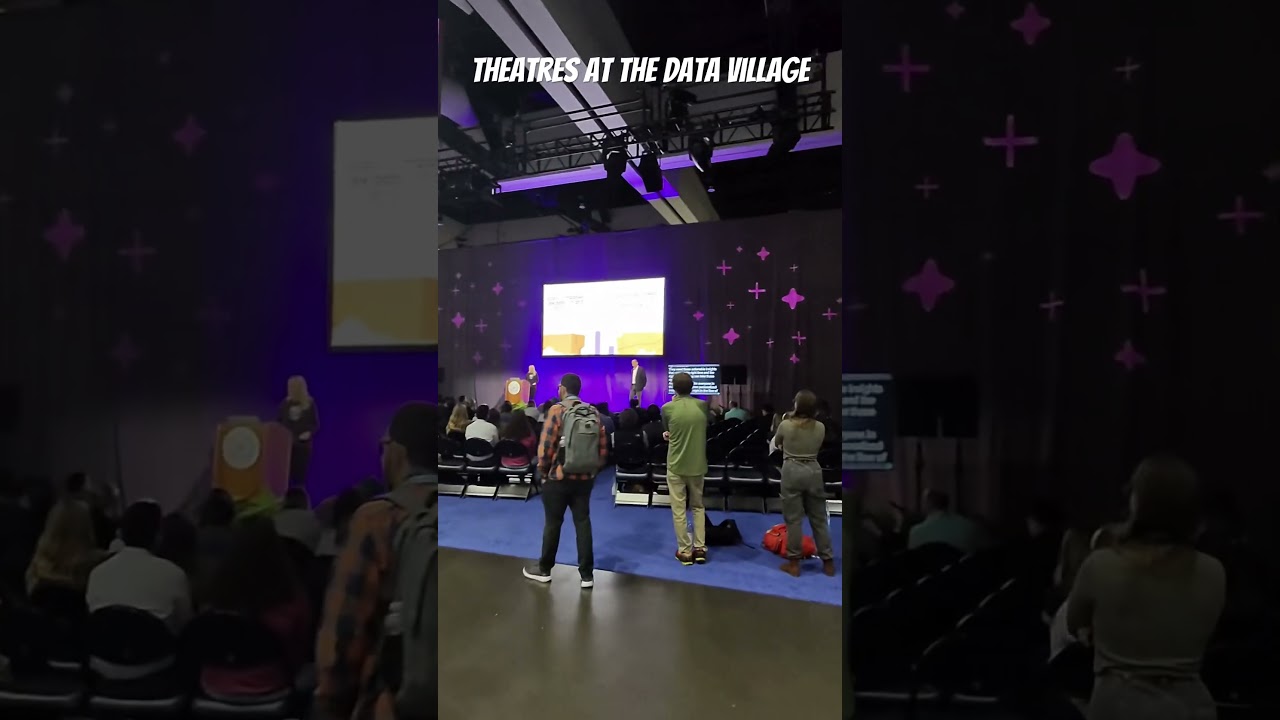 Theatres in the data village at Tableau Conference #tc25 #tableau #salesforce