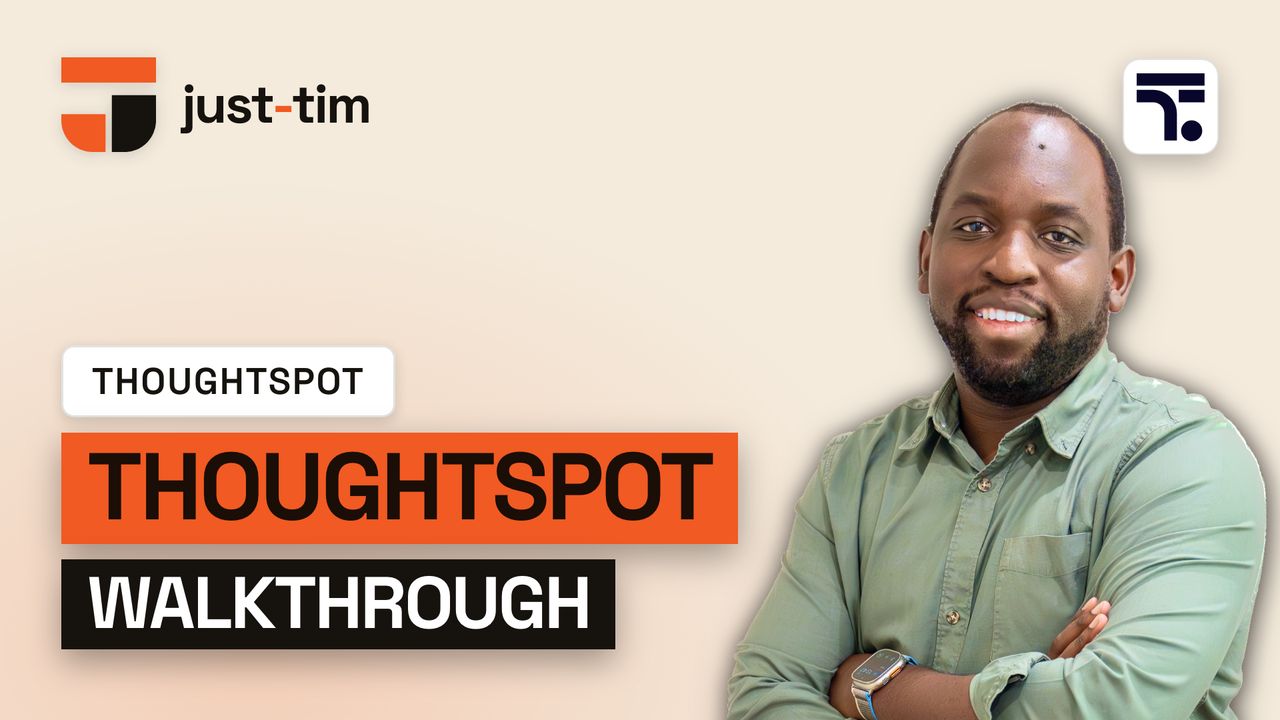 ThoughtSpot full walkthrough: search, Spotter AI, data modelling and live boards